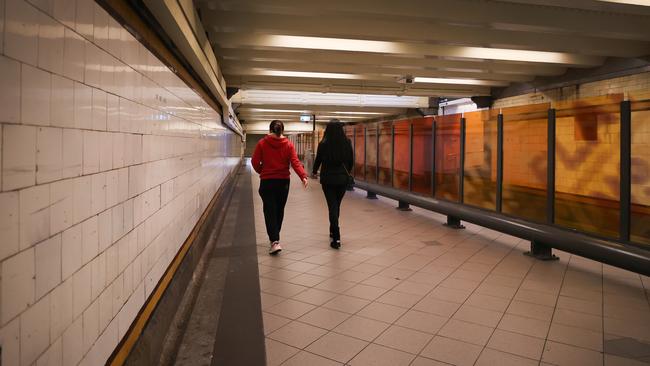 Melbourne has a couple of dreary cesspits smelling of urine – think the underpass at Flinders St – and smeared with graffiti. Picture: David Caird