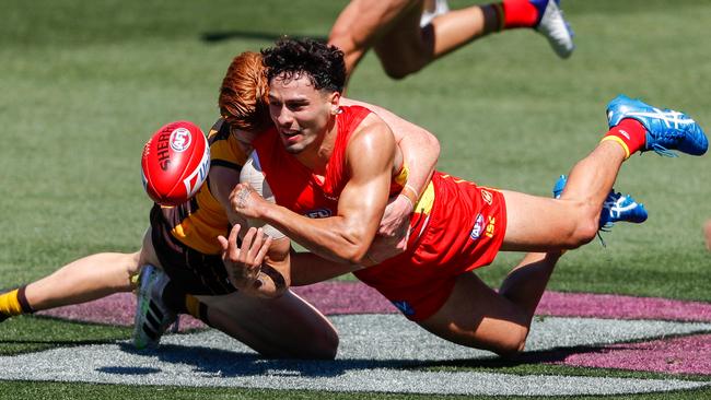 After a promising start, the form of a young Gold Coast side fell away late in the season. Picture: Matt Turner/AFL Photos