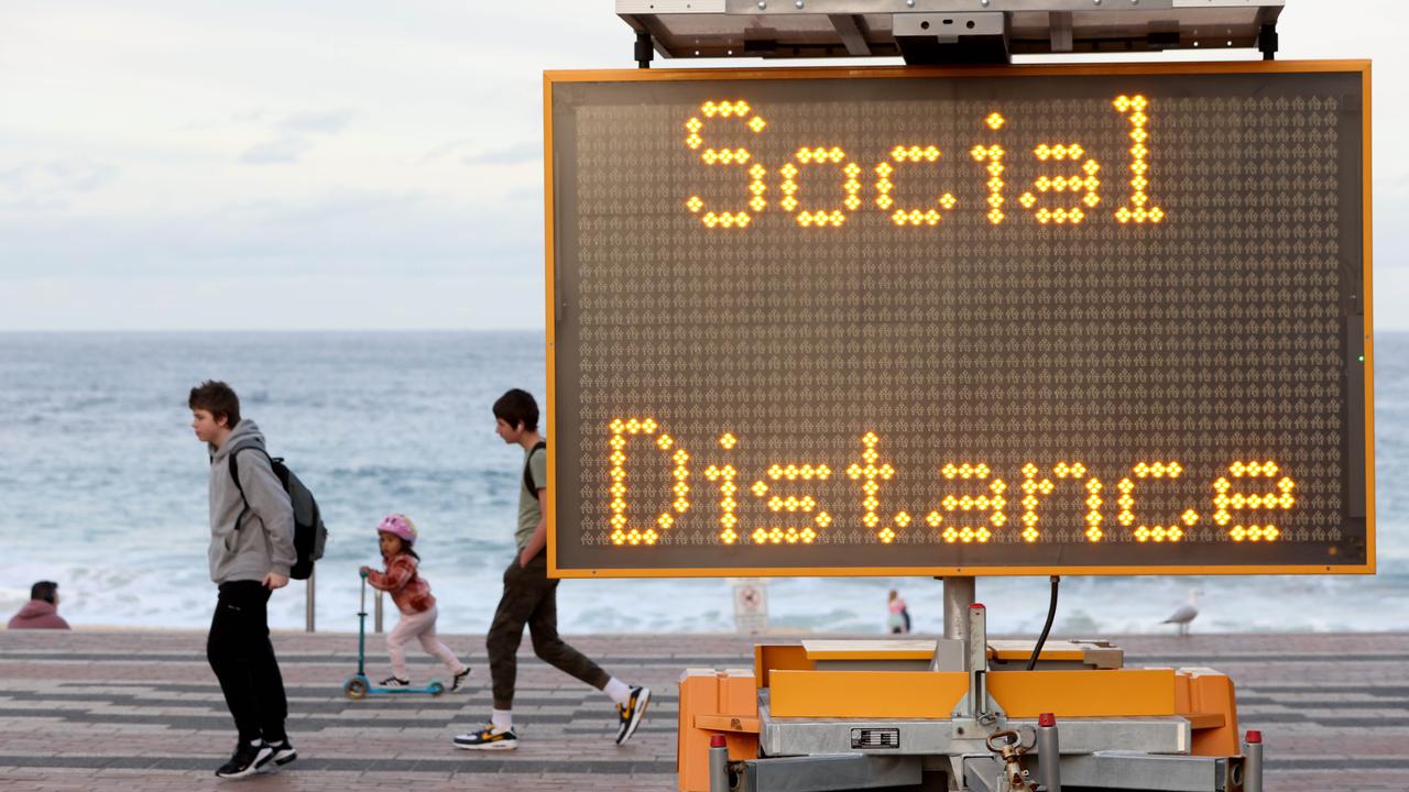 A sign at Coogee Beach. Picture: Damian Shaw
