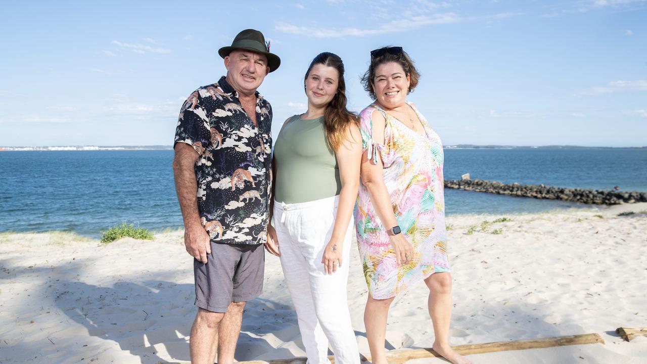 Sydney family Simone, Todd and Georgie loving their Monterey lifestyle. Photographer: Ted Lamb