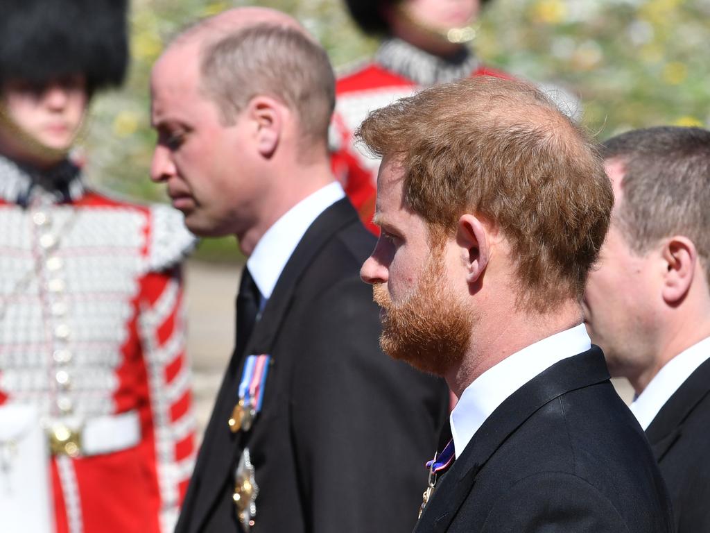 Reconciliation between the two brothers seems unlikely while Prince Harry continues his attacks on the royal family. Picture: Mark Large-WPA Pool/Getty Images)