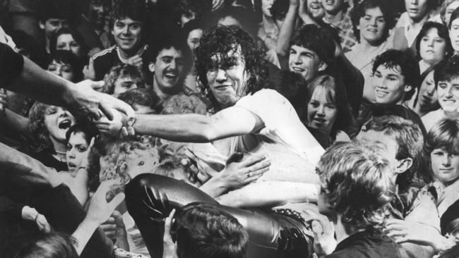 Jimmy Barnes with fans at Cold Chisel’s final concert, The Last Stand. Picture: Supplied