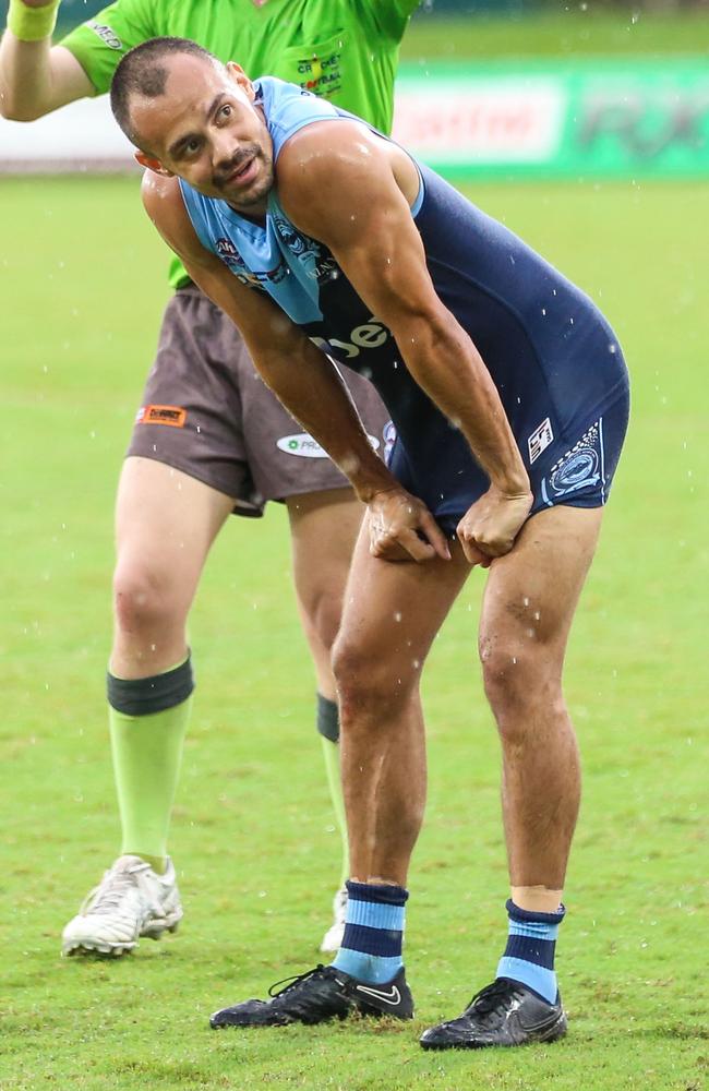 Tim Eldridge has been a consistent player for the Darwin Buffaloes over the years. Picture: Celina Whan / AFLNT Media