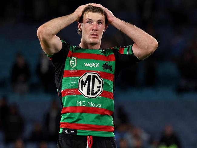 Campbell Graham suffered an injury scare at Rabbitohs training. Picture: Matt King/Getty Images