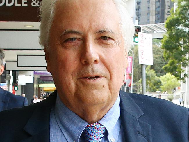 Clive Palmer at Brisbane Supreme Court defending his assets from being frozen by the government liquidator. Photographer: Liam Kidston