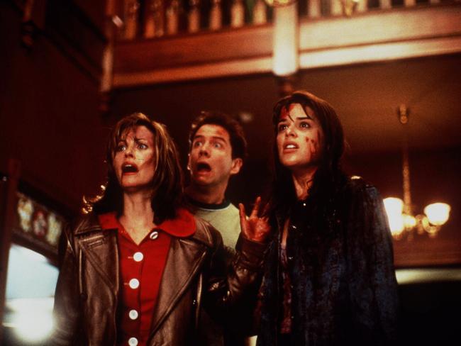 The climax of Scream where the killers are unmasked. Picture: Supplied