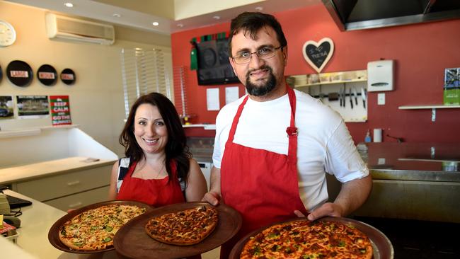 “So starting today, you can come into our shop or phone in and purchase a large pizza for a family in need. We'd really appreciate it and so would they,” Ben Khodeir (pictured) said