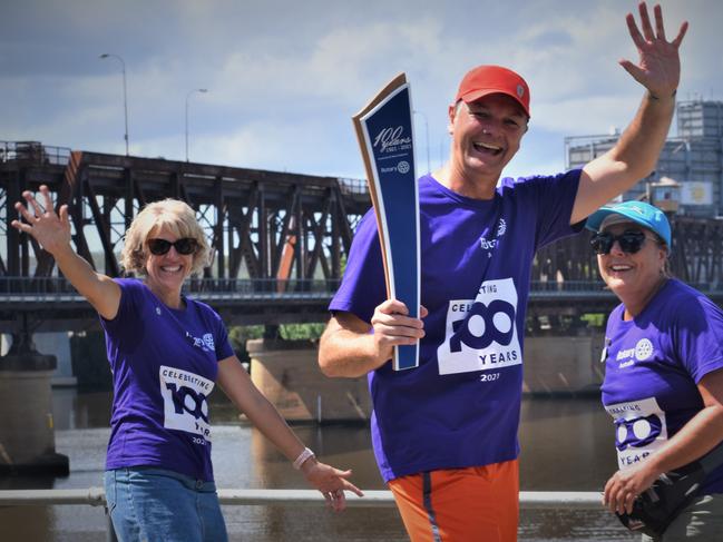 The District 9640 Rotary 100 Baton Relay launched in Grafton on Friday, 5th February, 2021. Photo Bill North / The Daily Examiner