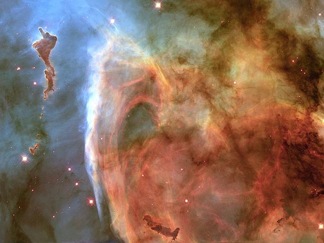 Previously unseen details of a mysterious, complex structure within the Carina Nebula (NGC 3372) are revealed by this image of the 'Keyhole Nebula, ' obtained with the Hubble Space Telescope.