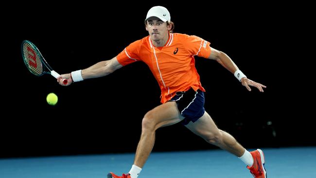 Alex de Minaur said his serve let him down. (Photo by Julian Finney/Getty Images)