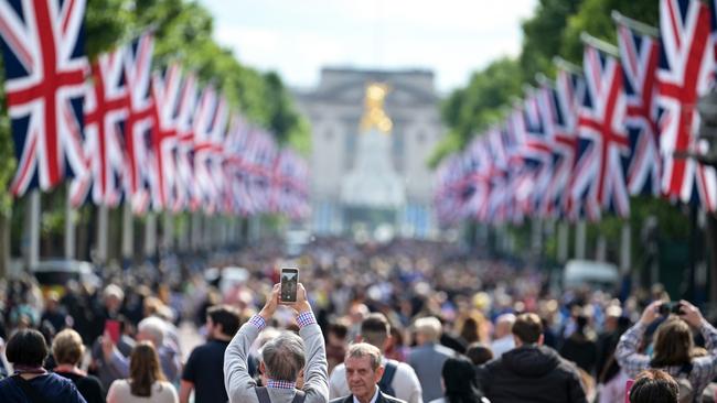 The Platinum Jubilee is being celebrated from June 2 to June 4, 2022, to mark the 70th anniversary of the accession of Queen Elizabeth II. Picture: Jeff J Mitchell