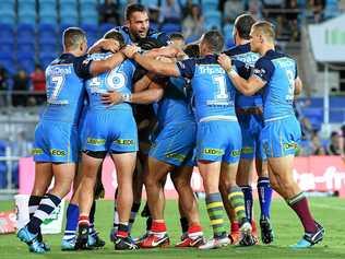 A heated discussion about the Gold Coast Titans led to facial injuries for one man and jail for the other. Picture: DAVE HUNT