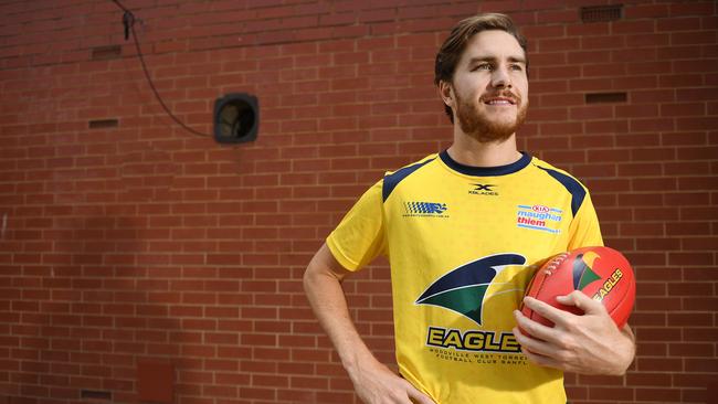 Payneham Norwood Union premiership player Pierce Seymour signed with Woodville-West Torrens ahead of the 2020 SANFL season. Picture: Tom Huntley