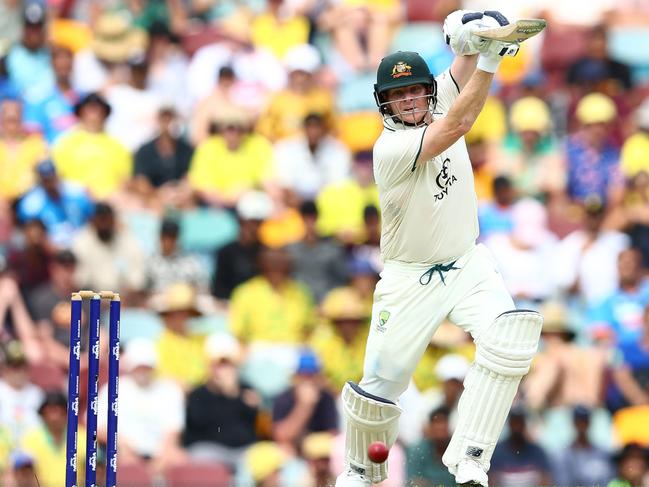 Steve Smith batted further out of his crease than he had in the preceding eight years of Test cricket. Picture: Getty Images