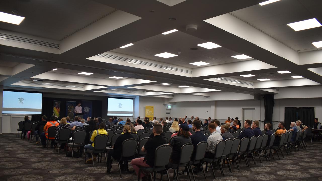 Industry professionals at the Rockhampton Ring Road project information briefing.