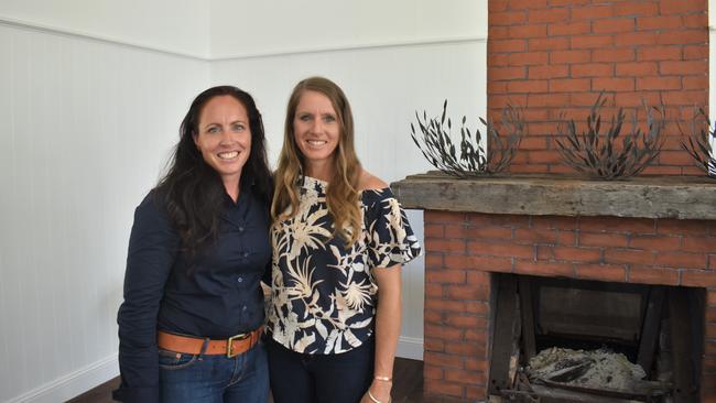 Sisters Andrea Farrow and Peta McNamara have started a new business venture with a new events venue, Huxham, a historic property at Westwood.