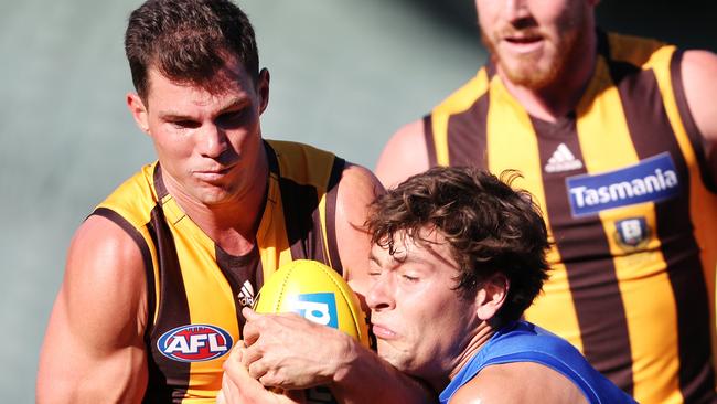 Jaeger O’Meara is signed at Hawthorn until 2023. Picture: Sarah Reed