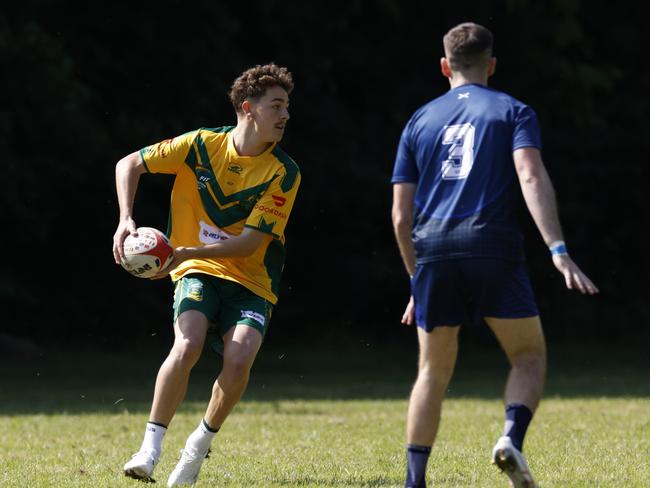 Rockhampton touch footballer Jaymon Bob representing Australia.