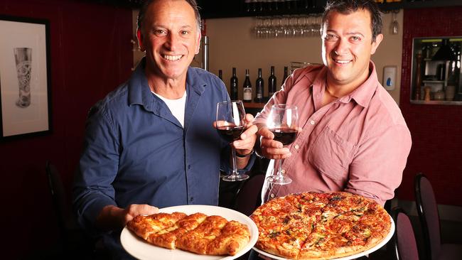 Angelo Fraraccio and Marco Caporelli co-owners of Da Angleo Ristorante who won best pizza as voted by The Mercury's online poll. Picture: Nikki Davis-Jones