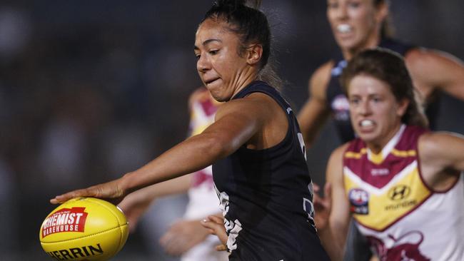 Darcy Vescio says the group who voted against the AFLW CBA is “pushing” for what is best for all players. Picture: AAP