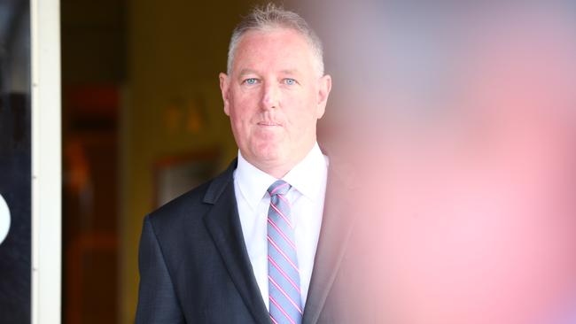 Mt Gambier MP Troy Bell outside the District Court. Picture: Tait Schmaal.