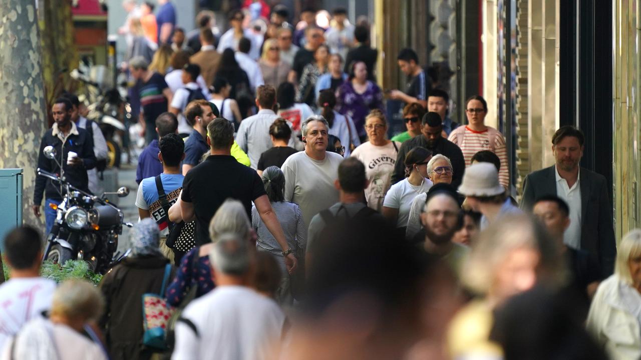 Australia’s population is nearing the 27 million mark, according to newly released data. Picture: NCA NewsWire / Luis Enrique Ascui