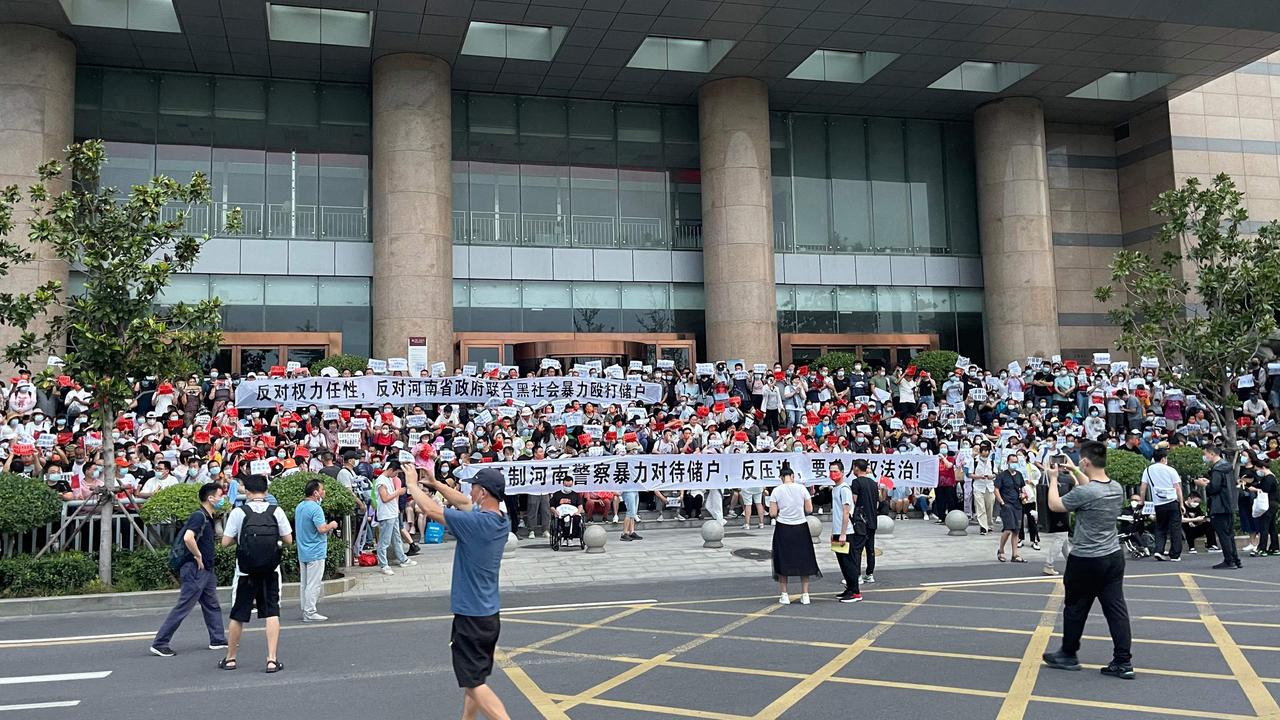 Chinese Banks To Repay Some Customers After Footage Of Mass Protests Spreads The Courier Mail