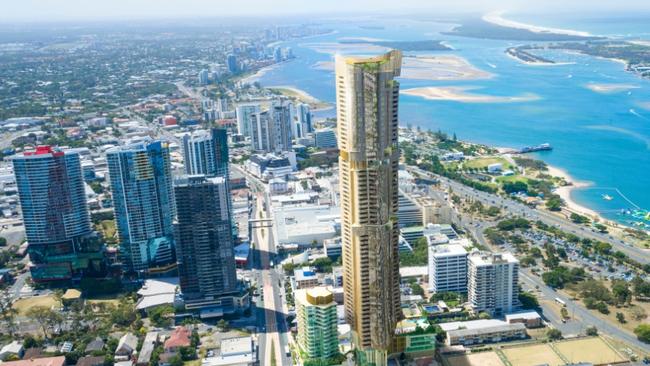 A central Southport site on Scarborough Street, which has long been owned by developer ASF Group and was earmarked for a giant gold tower development The AU, is on the market from Canford Estate Agents. Picture: Supplied