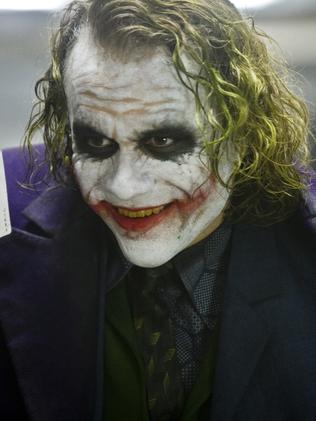 Heath Ledger as The Joker.