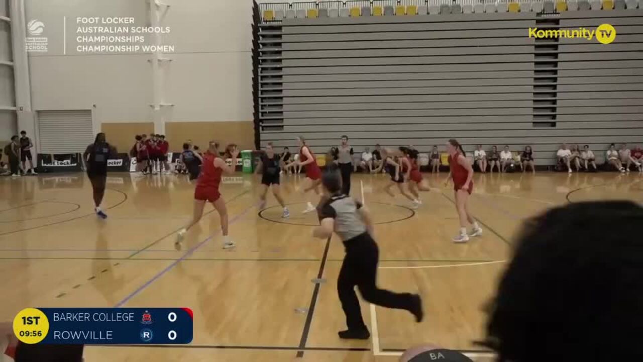 Replay: Barker College v Rowville Secondary College (Women Champ)  - 2024 Basketball Australia Schools Championships Day 2