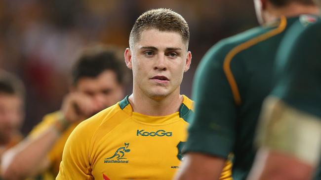 BRISBANE, AUSTRALIA - SEPTEMBER 07: James O'Connor of the Wallabies looks dejected after defeat during The Rugby Championship match between the Australian Wallabies and the South African Springboks at Suncorp Stadium on September 7, 2013 in Brisbane, Australia. (Photo by Mark Kolbe/Getty Images)