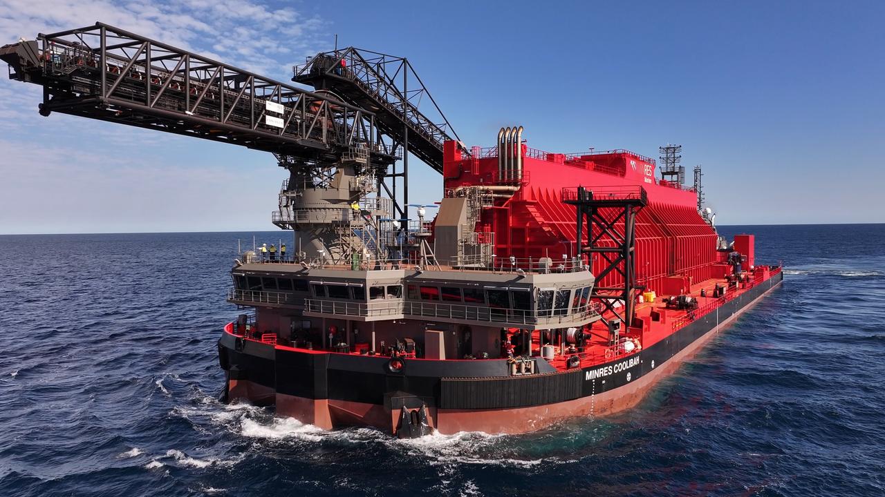 One of Mineral Resources’ transhippers that operates out of Onslow.