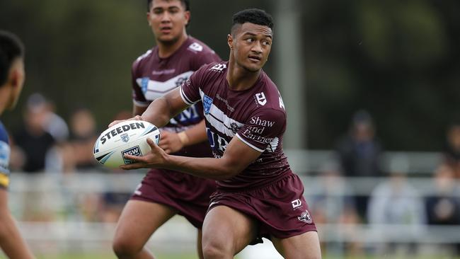 Latu Fainu has been a stdnout for the Sea Eagles this season. Picture: Bryden Sharp