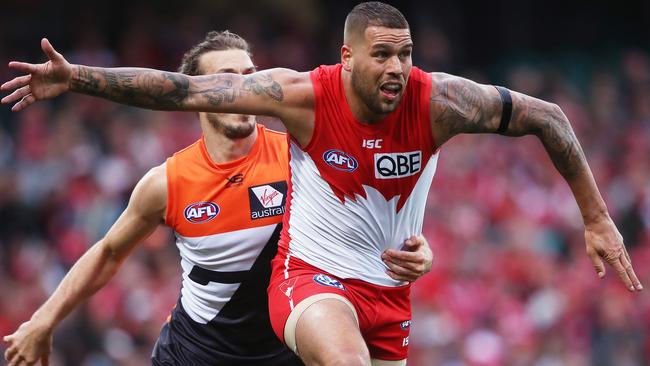 Fans don’t know how passionate Lance Franklin is when it comes to footy. Picture: Phil Hillyard