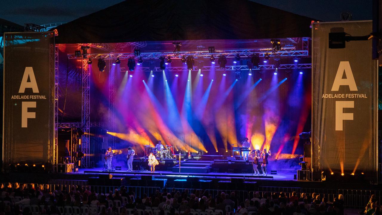 Jessica Mauboy performs Festival concert, Adelaide Oval. Picture Tony Lewis