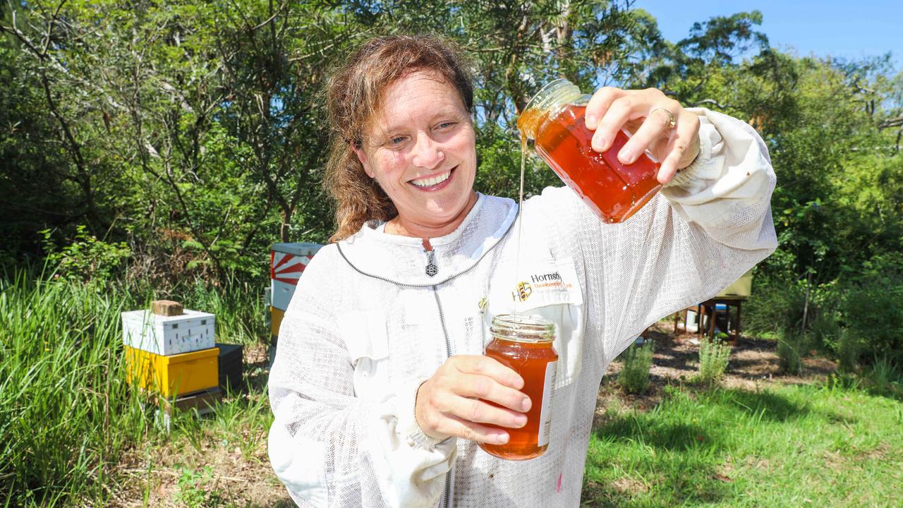 Get involved this World Bee Day and buy some pure Australian honey. Picture: Renee Nowytarger