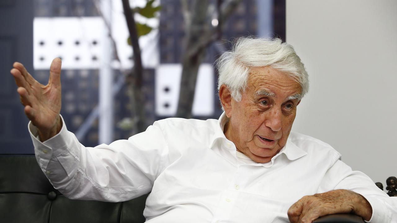 Harry Triguboff in his office at Meriton. Picture: John Appleyard