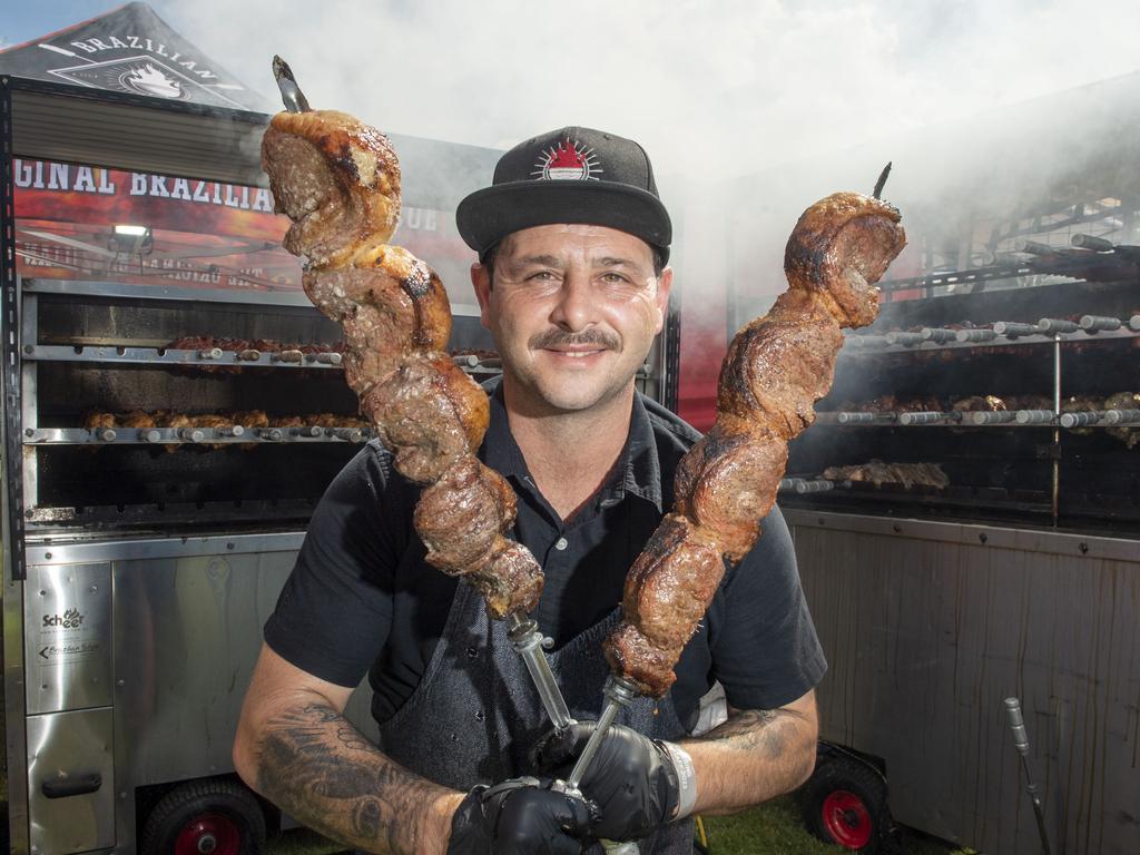 Diego Lefcadito from Brazilian Flame BBQ. Meatstock 2023 at Toowoomba Showgrounds. Friday, April 14, 2023. Picture: Nev Madsen.