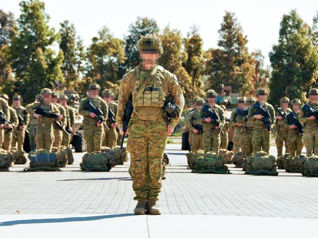 WEEKEND TELEGRAPHS SPECIAL. MUST TALK WITH PIC ED JEFF DARMANIN BEFORE PUBLISHING..Australian Army officer, Commanding Officer 7th Battalion, The Royal Australian Regiment, Lieutenant Colonel Adam Gower, stands at attention in front of the Ready Battle Group on parade, RAAF Base Edinburgh. *** Local Caption *** The 7th Battalion, The Royal Australian Regiment (7 RAR) have marked their transition to Ã¢â‚¬Å“ReadyÃ¢â‚¬Â with a parade at AdelaideÃ¢â‚¬â„¢s RAAF Base Edinburgh on Thursday, 10 October 2019.   The soldiers will form part of the 1st BrigadeÃ¢â‚¬â„¢s Ready Battle Group (RBG), which provides the Australian Government with a reliable, scalable and flexible option to respond to a range of operational contingencies at short notice.   Over the next 12 months, 1st Brigade soldiers will deploy into known theatres of operation while the RBG remain poised Ã¢â‚¬Å“ReadyÃ¢â‚¬Â in South Australia to support short notice local and regional contingencies.  The RGB may be supplemented by other capabilities depending on the mission, including engineers, military police and logistics specialists.     The last time 1st Brigade assumed responsibility for Ã¢â‚¬Å“ReadyÃ¢â‚¬Â was back in 2017.  The responsibility is rotated through each of the Australian ArmyÃ¢â‚¬â„¢s three combat brigades on a 12 month cycle.