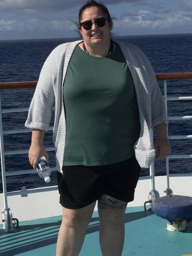 To minimise her cancer risk, Ms Misovic lost 50kg through stomach surgery.