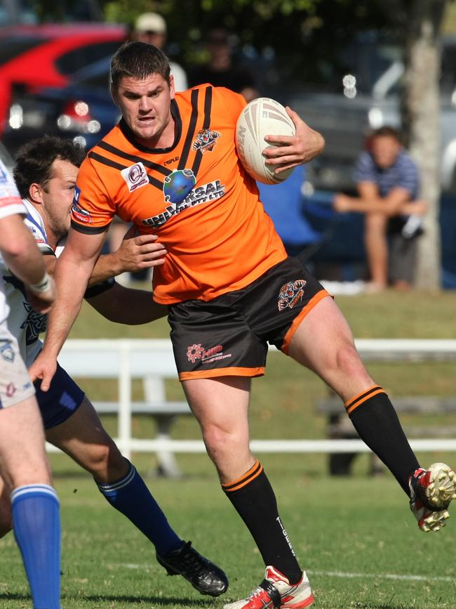 Southport Tigers versus Tugun Seahawks at Southport. Southport #11 Chris Hodges.