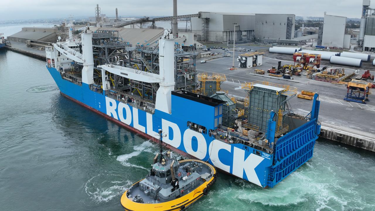 RollDock in position at Lascelles Wharf. Picture: Supplied