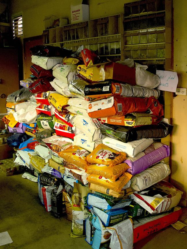 A batch of food provided to the Brothers and Sisters in Arms Animal War Room.