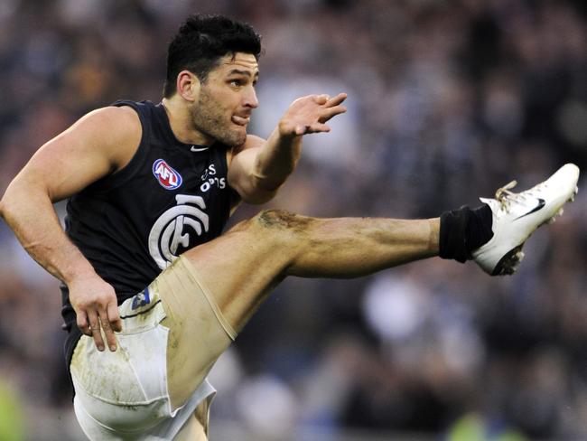 Brendan Fevola in action for Carlton at the MCG.