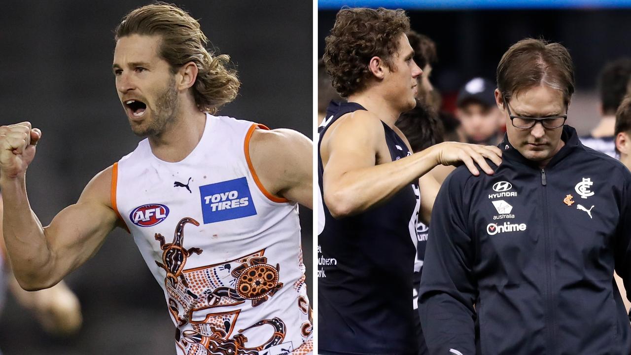 GWS cashes in on Collingwood's 17th-placed finish, while Carlton is likely looking for a new coach.
