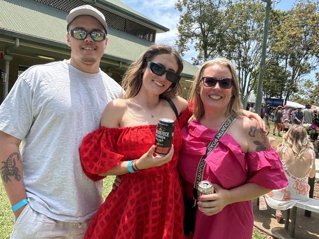 Racegoers at the Torbanlea Picnic Races.