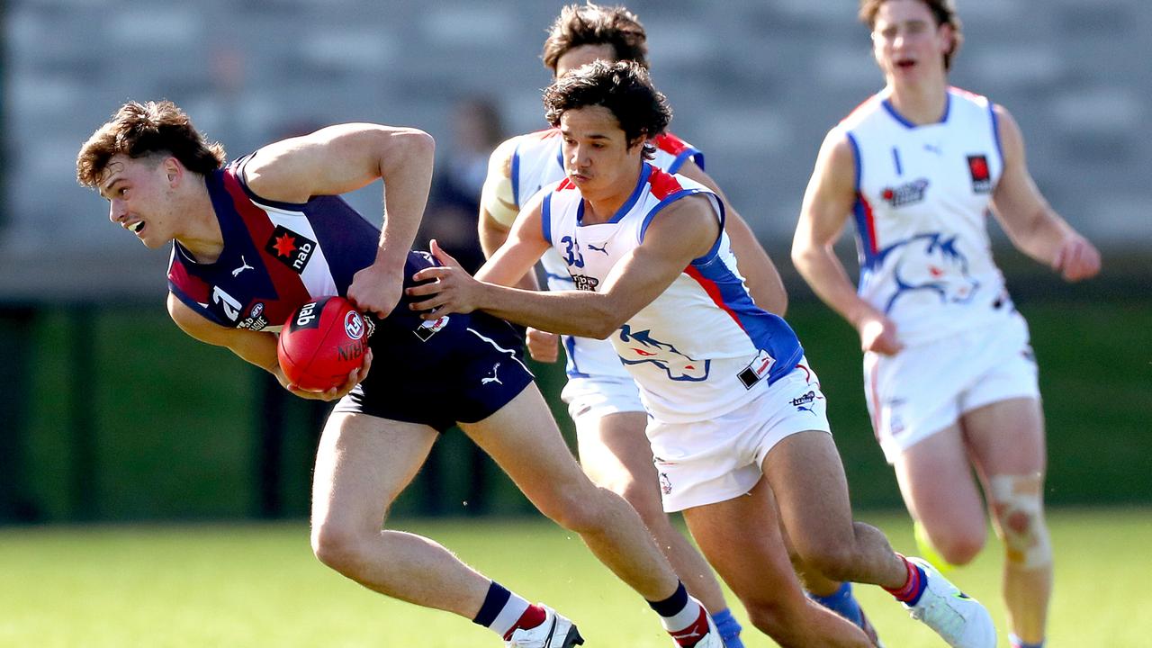 Olli Hotton in action for the Sandringham Dragons. Picture: Kelly Defina/AFL Photos