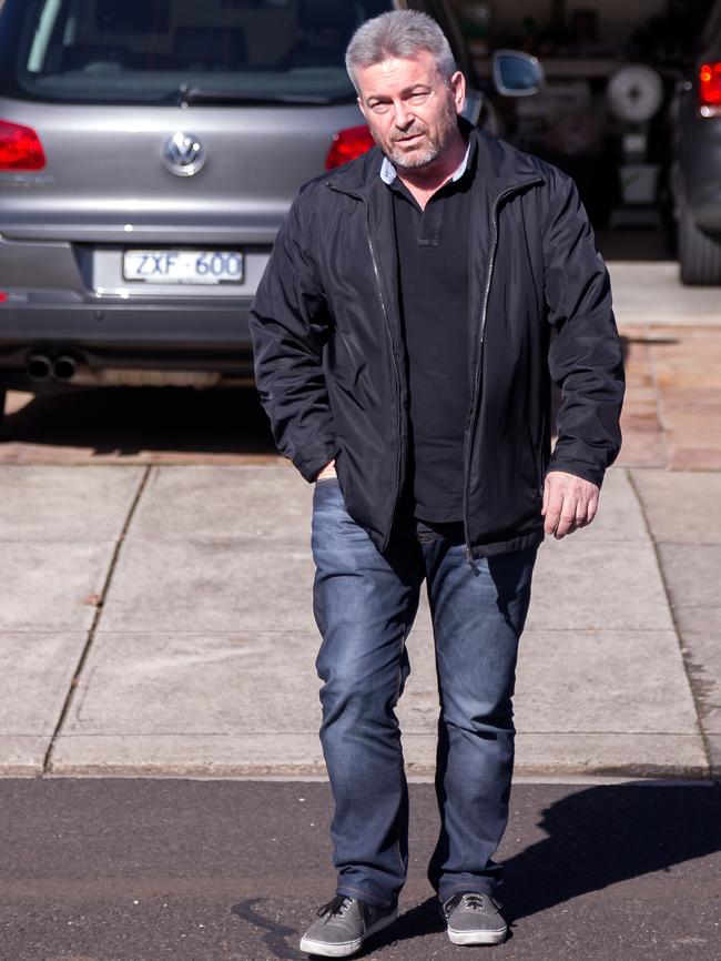 Borce Ristevski outside his home.