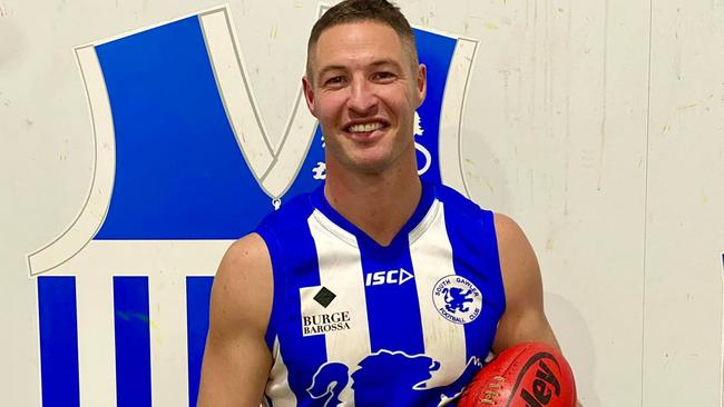 Dean Cutting has been a machine up front for South Gawler in 2022. Picture: South Gawler Football Club