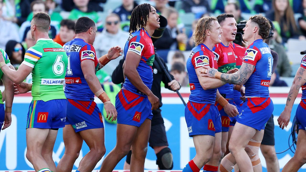 It was one way traffic for Newcastle. (Photo by Mark Nolan/Getty Images)